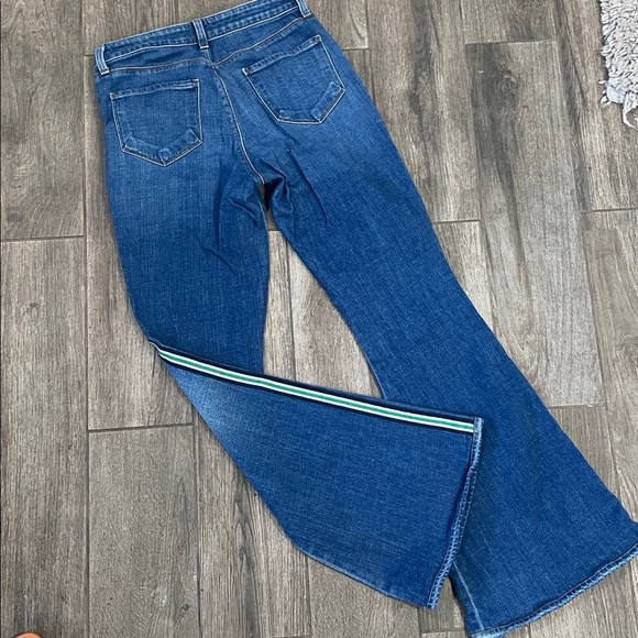 L'AGENCE  Solana Flare Blue Denim Jeans - Picture 4 of 5